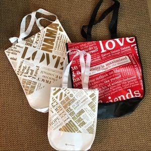 Bundle of 3 Lululemon Tote Bags